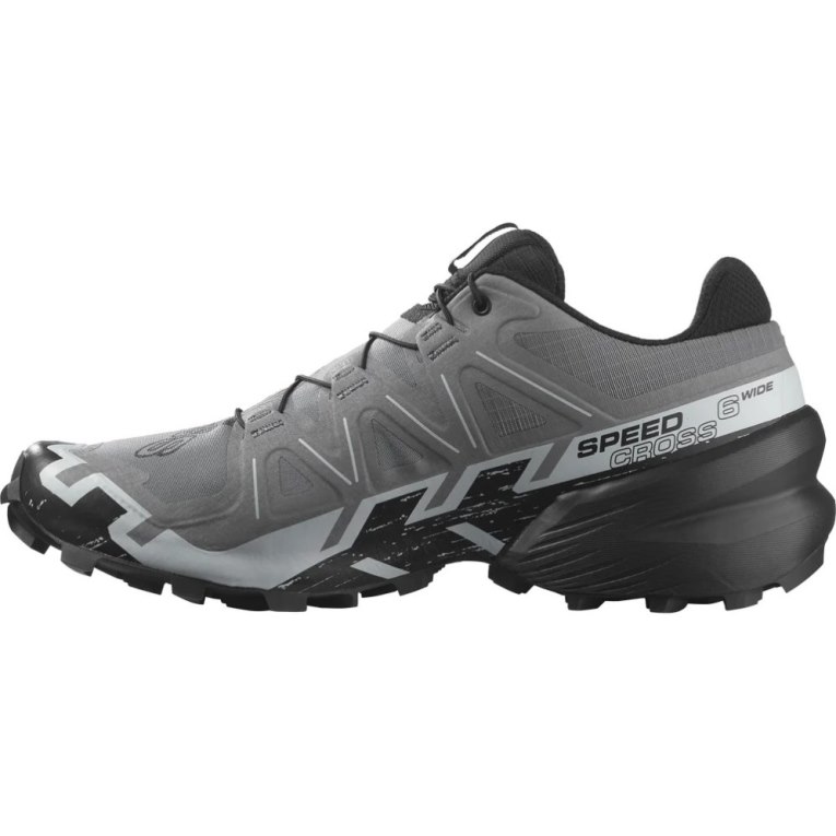 Sapatilhas Trail Running Salomon Speedcross 6 Wide Masculino Cinzentas | PT N91280